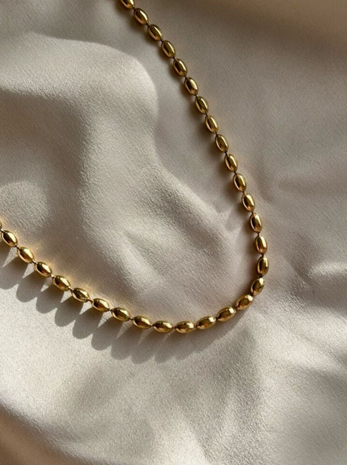 Arpa Model Kolye ( altın renk ) (60 cm)